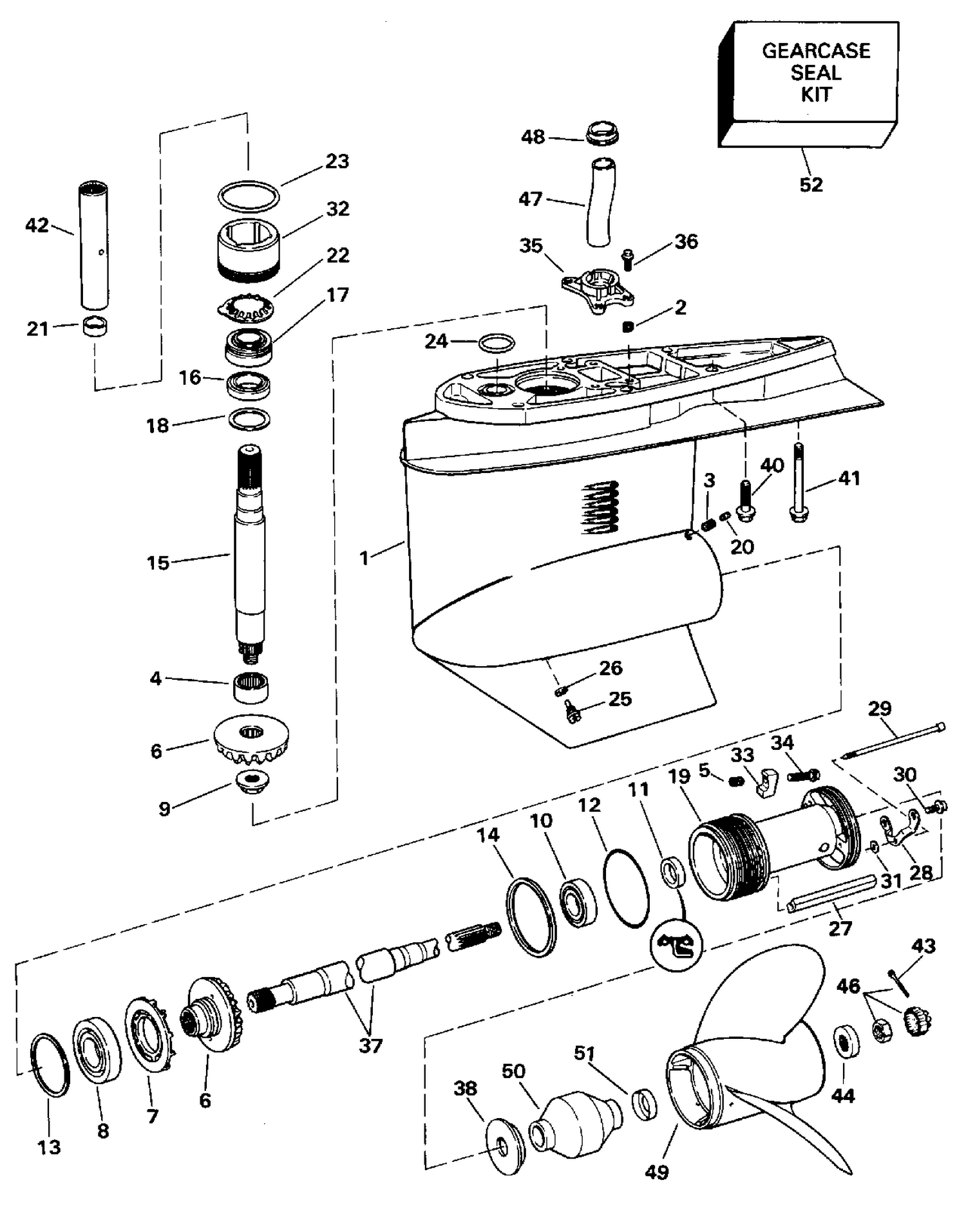 LOWER GEARCASE
