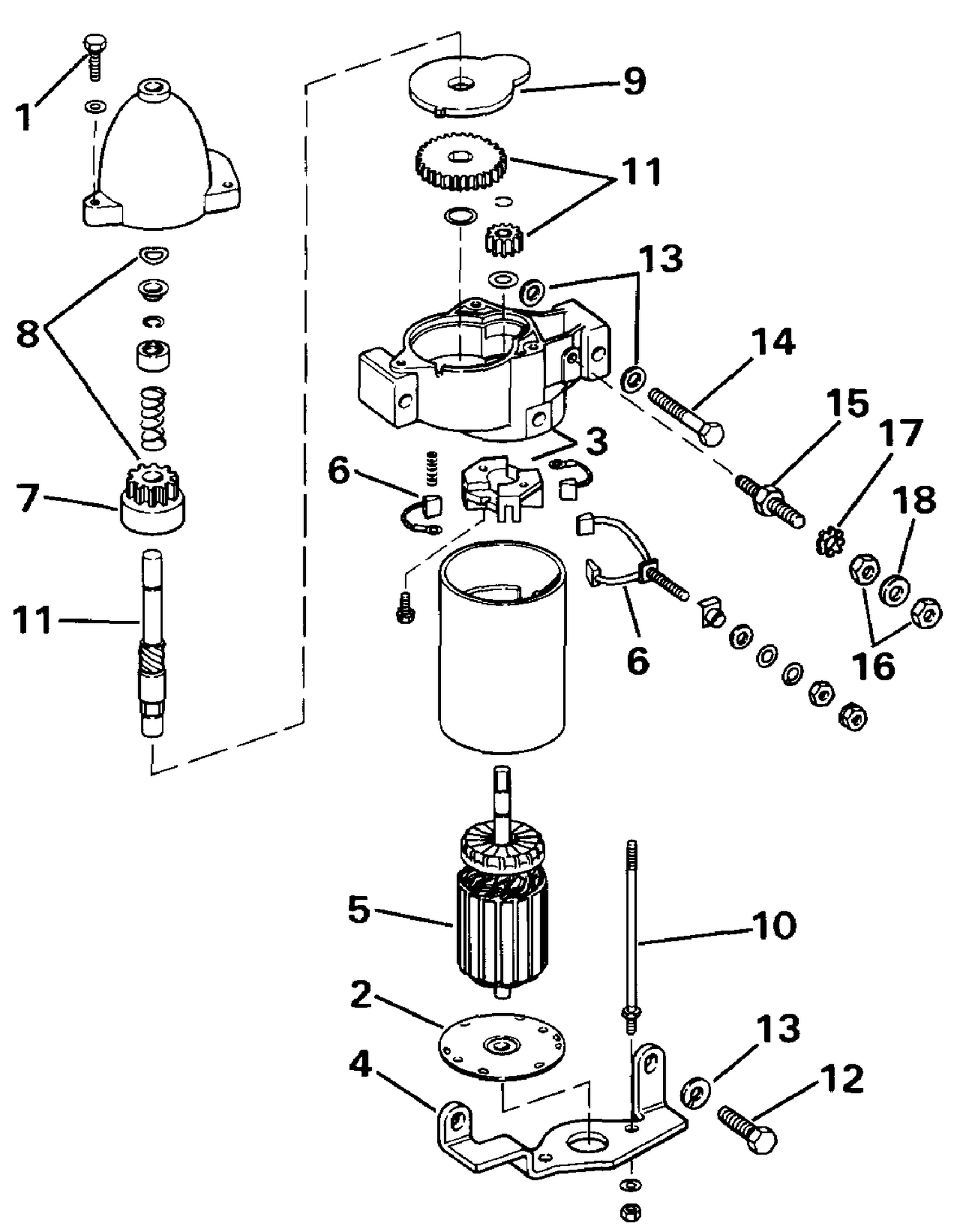ELECTRIC STARTER BOSCH MODELS 47690-29-M030SM