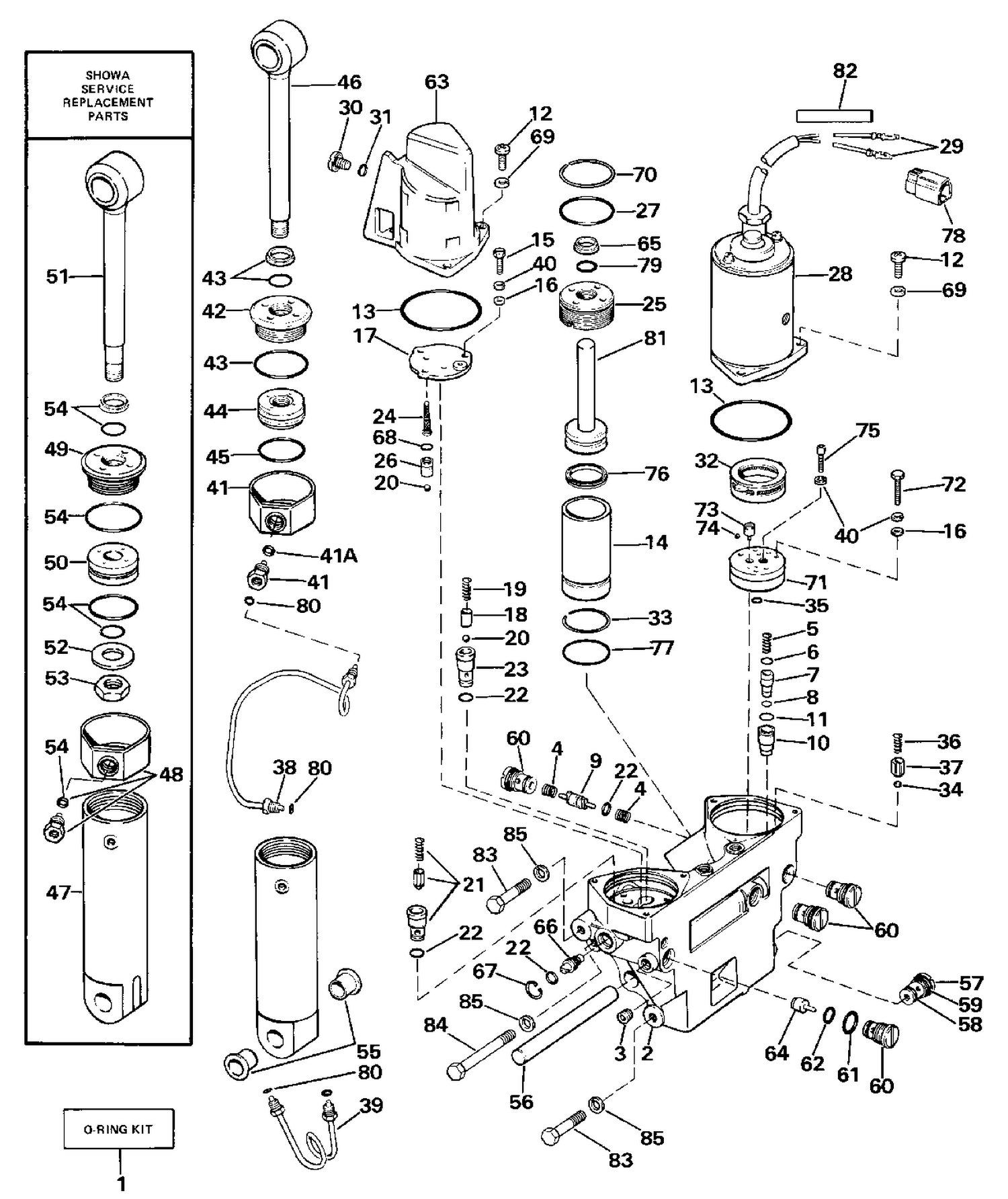 POWER TRIM/TILT HYDRAULIC ASSEMBLY