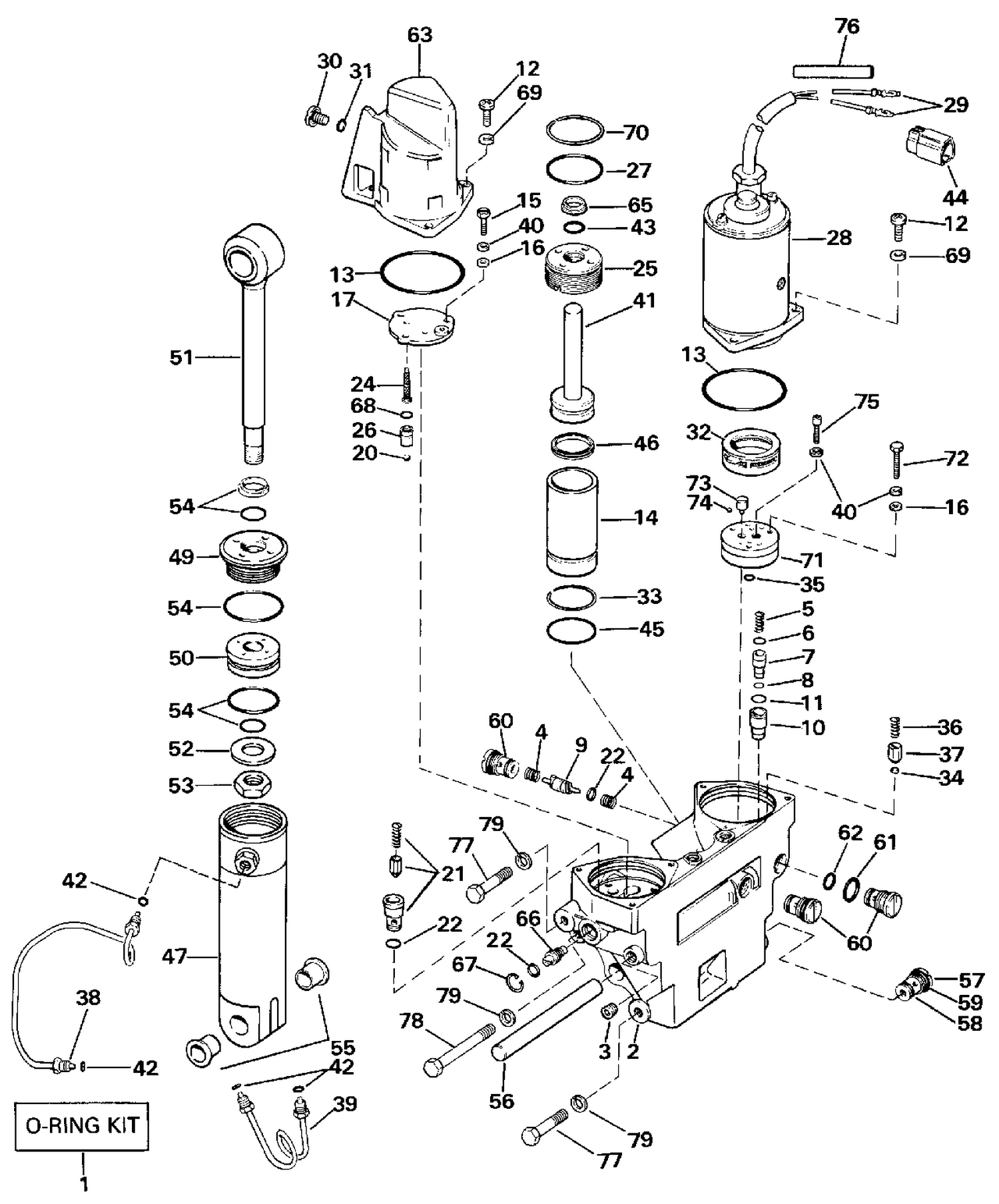 POWER TRIM/TILT HYDRAULIC ASSEMBLY