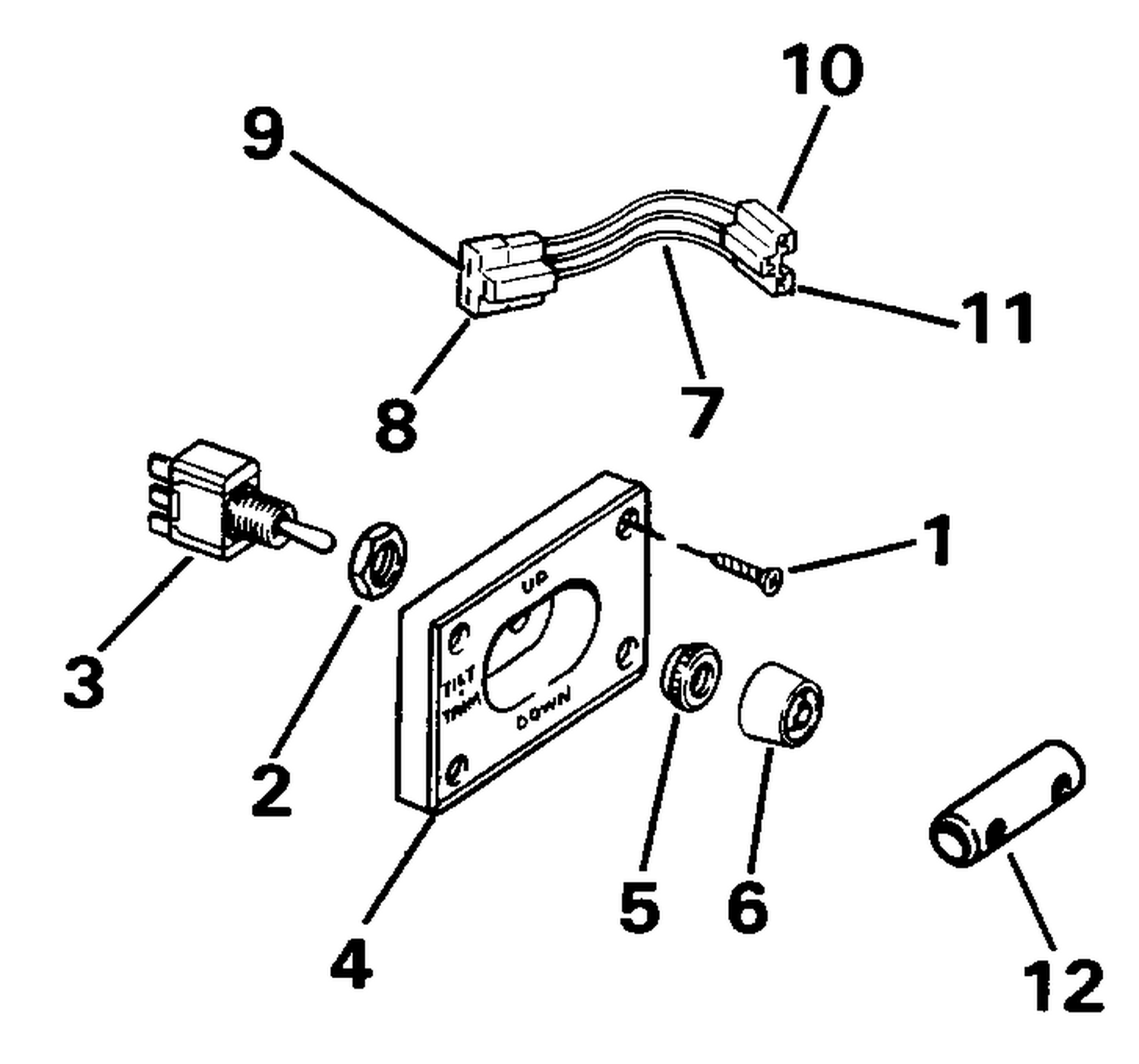 TRIM/TILT SWITCH CONVERSION KIT-DUAL ENGINE