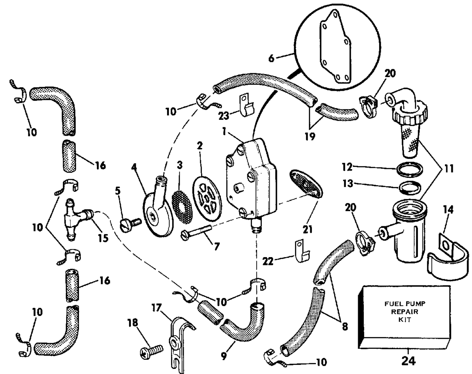 FUEL PUMP AND FILTER