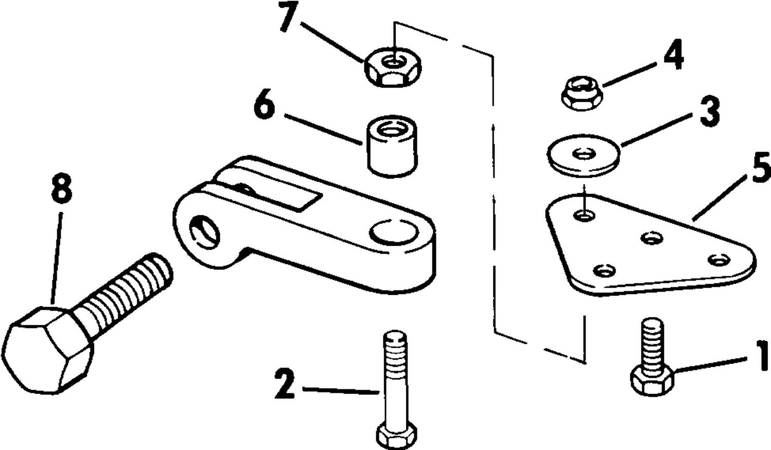 CONNECTOR KIT - DUAL CABLE STEERING 65 THRU V6