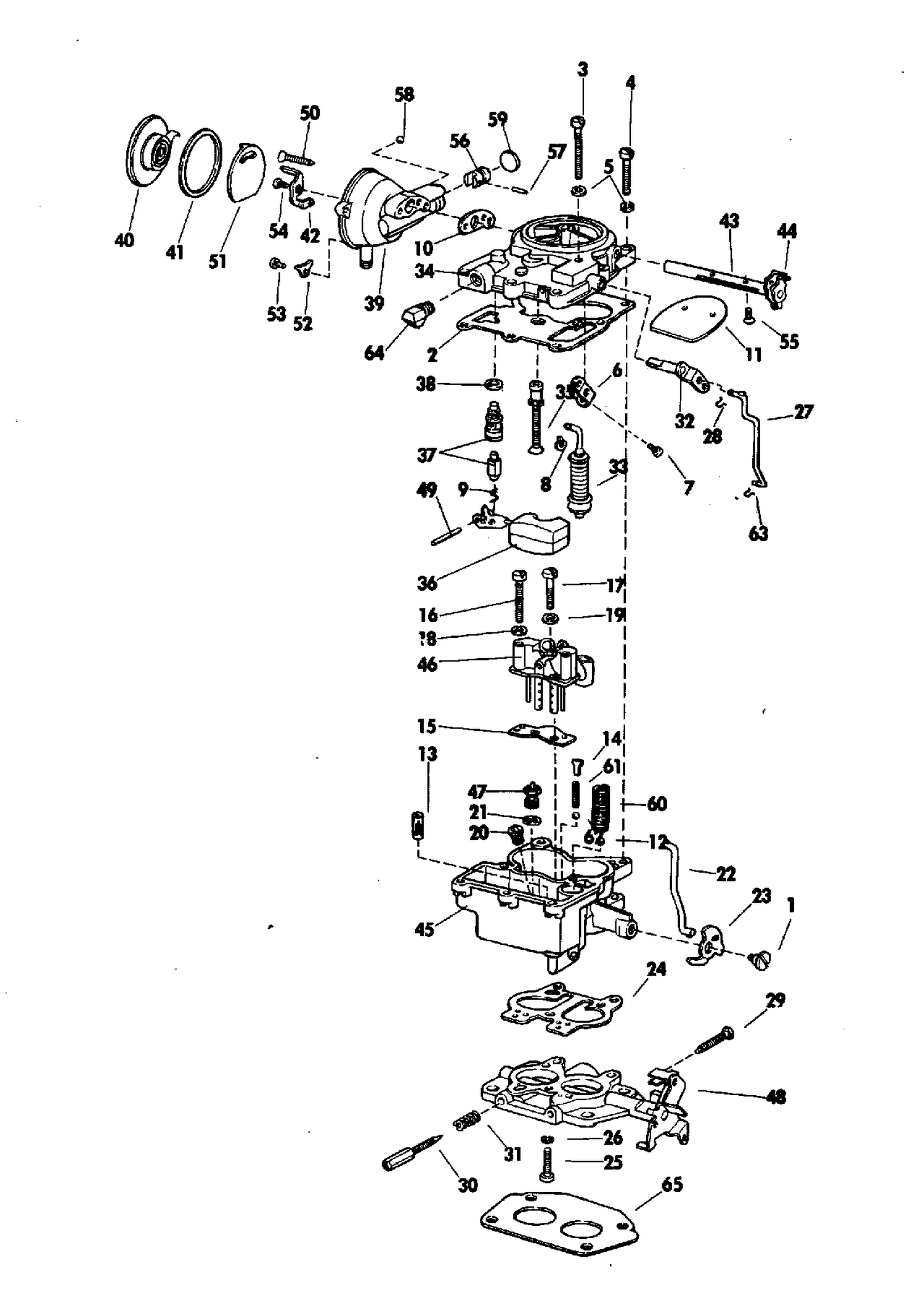 CARBURETOR GROUP 90, 155 HP