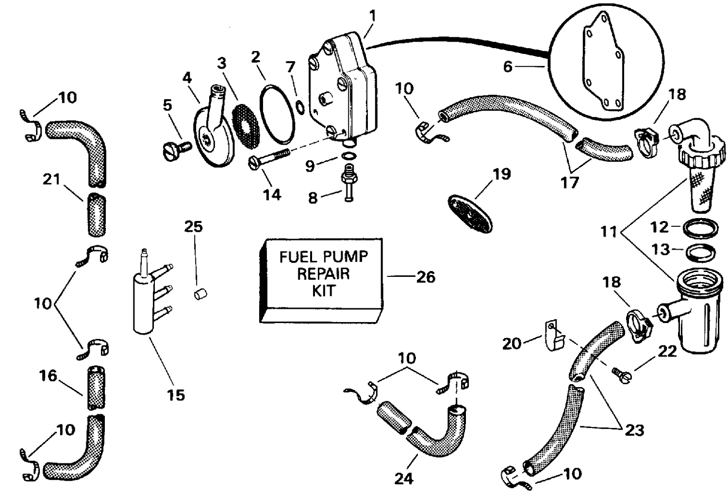 FUEL PUMP AND FILTER