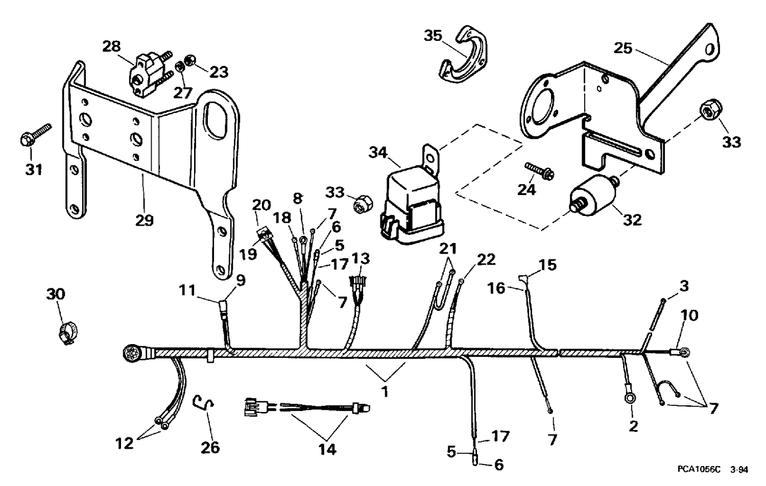 WIRE HARNESS, BRACKET & SOLENOID