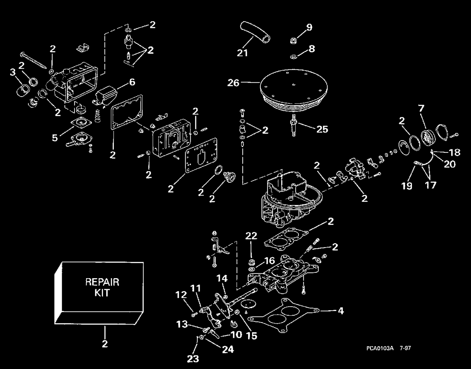 CARBURETOR -- 2V MODELS