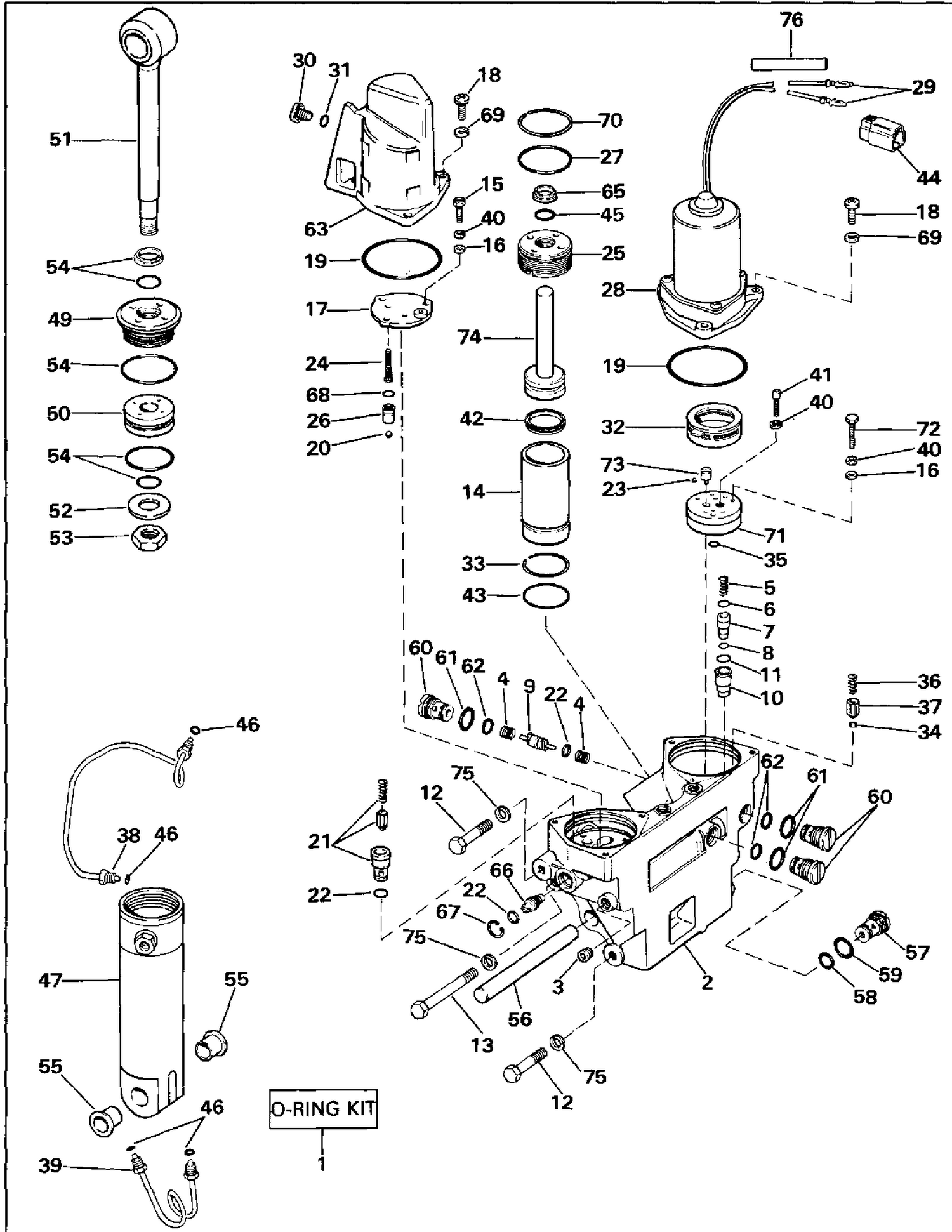 POWER TRIM/TILT HYDRAULIC ASSEMBLY