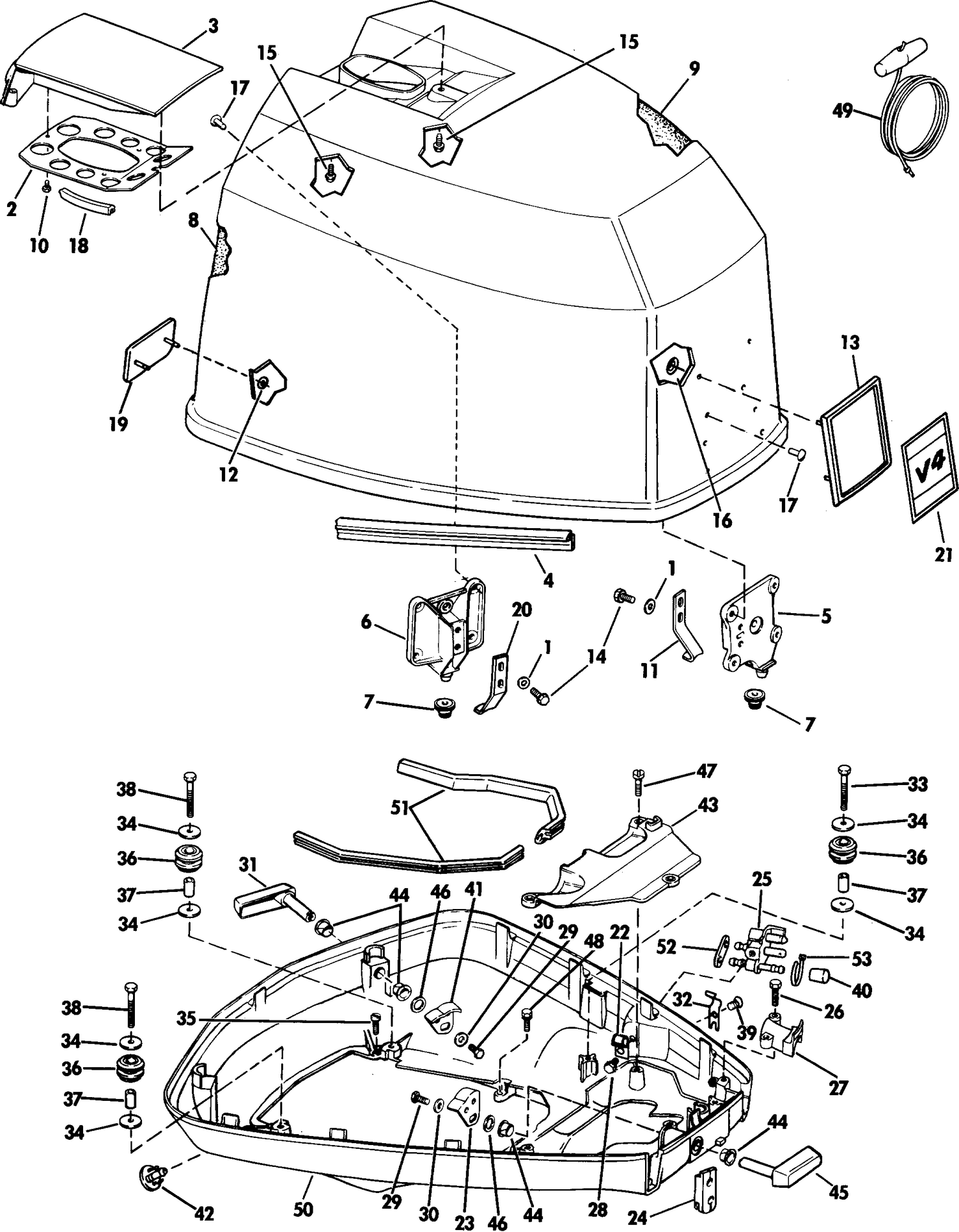 ENGINE COVER - EVINRUDE