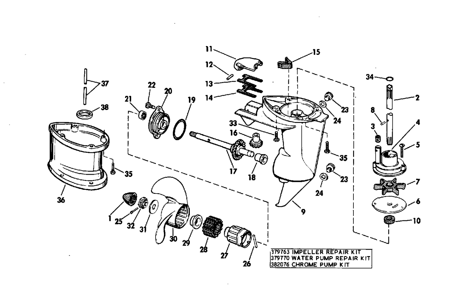 GEARCASE GROUP STANDARD DRIVE