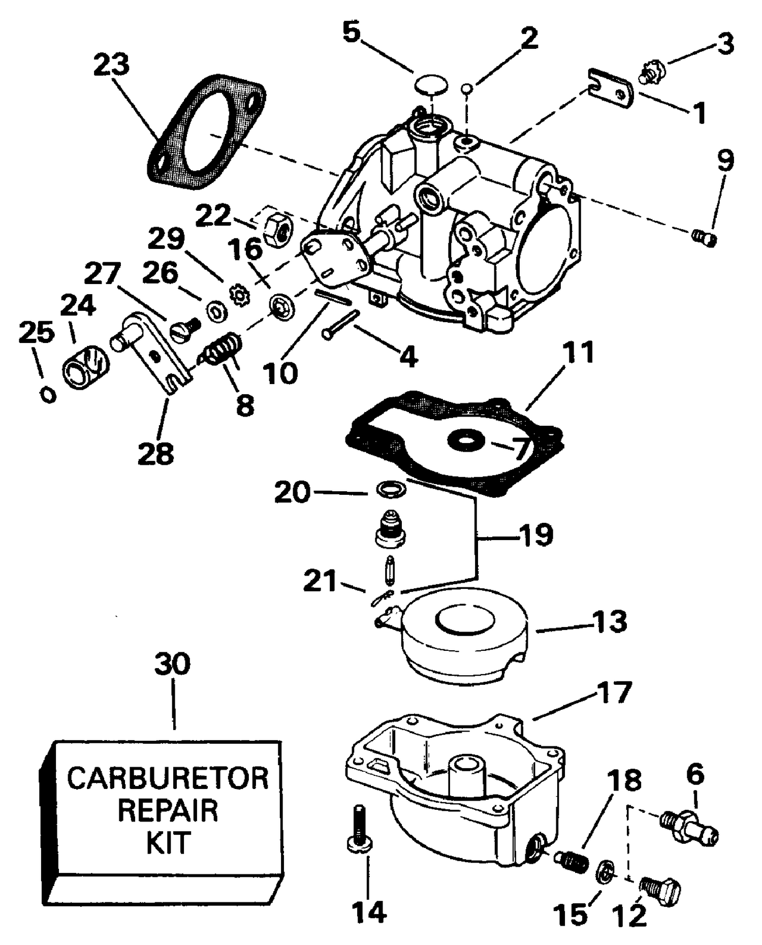 CARBURETOR - ALL 45 MODELS