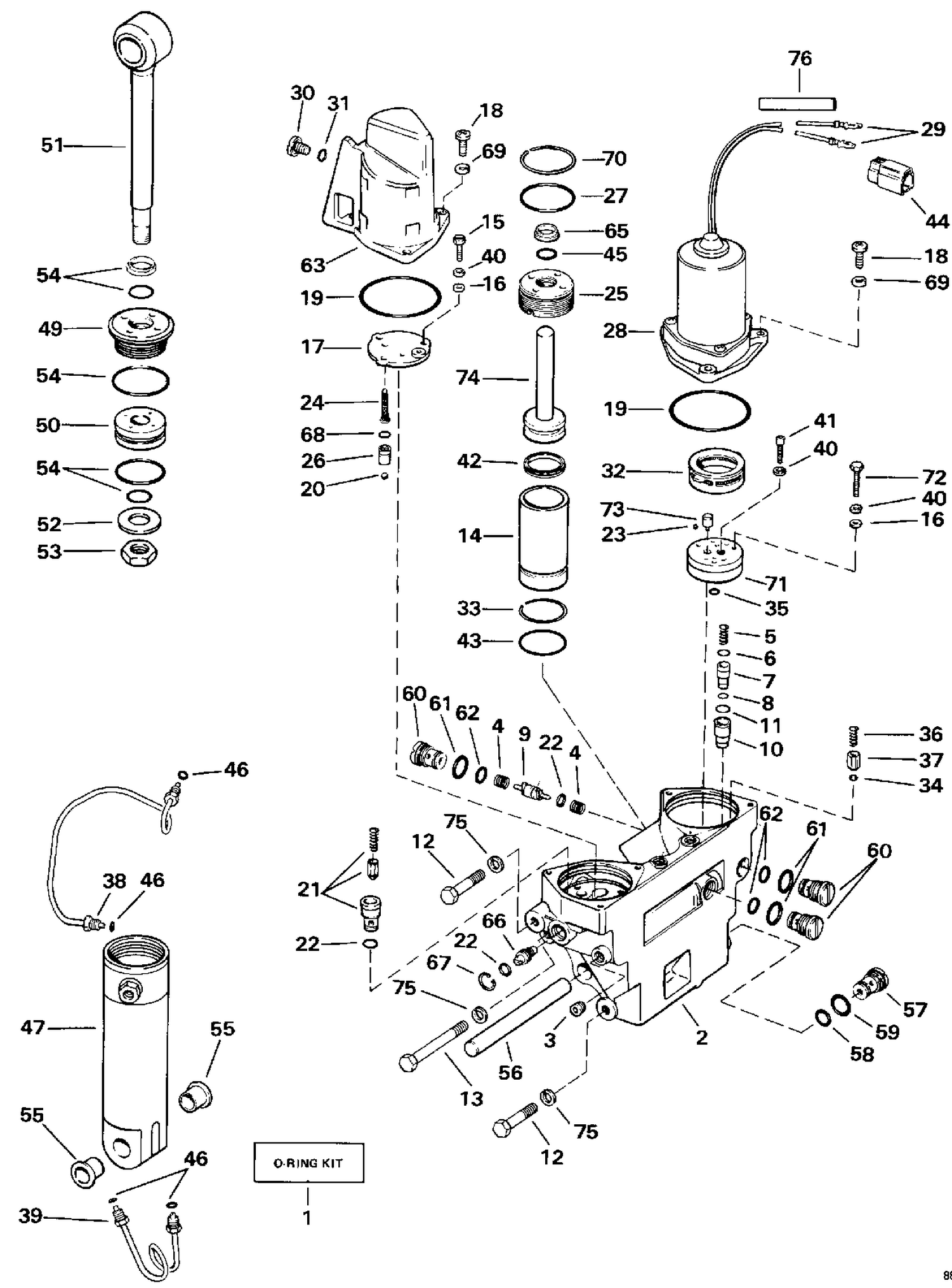 POWER TRIM/TILT HYDRAULIC ASSEMBLY