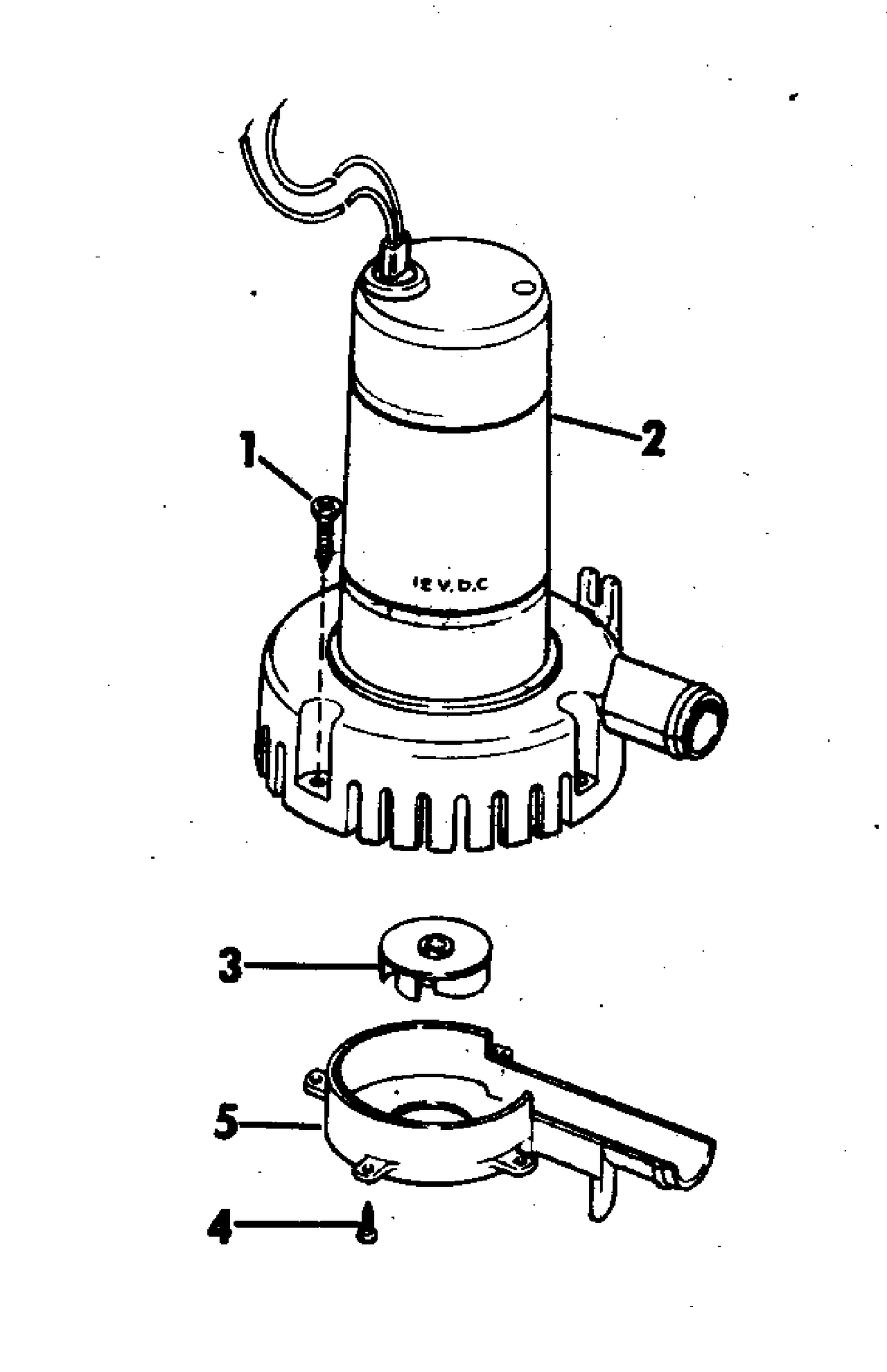 BILGE PUMP KIT-PUMP ONLY