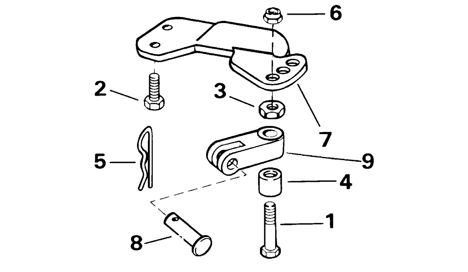 STEERING CONNECTOR KIT - 6, 8 MODELS (2-CYCLE)