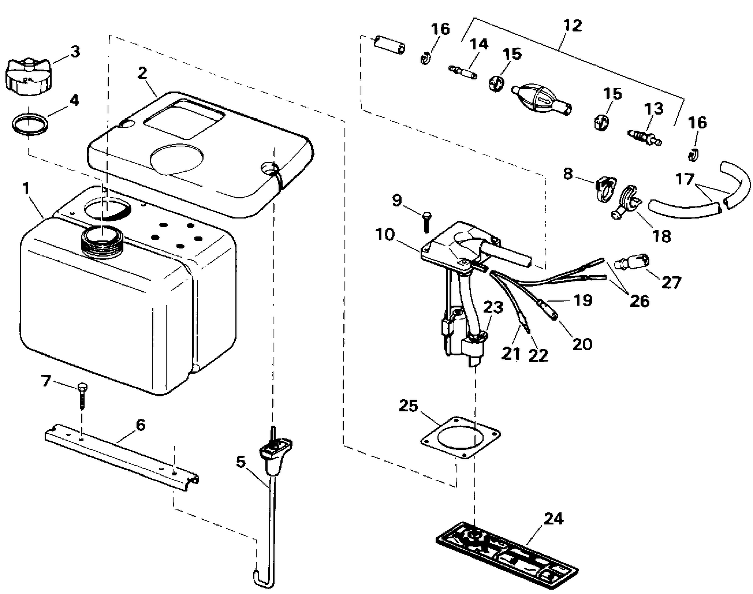OIL TANK KIT - 1.8 GALLON