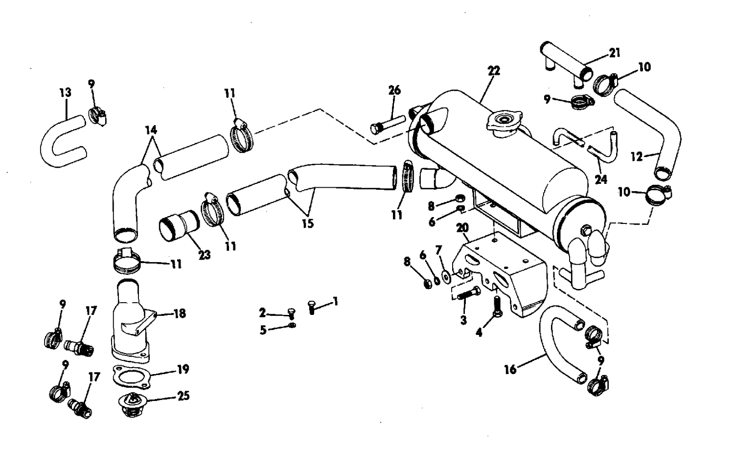 HEAT EXCHANGER KIT NO.172143 185,210,215,235 HP