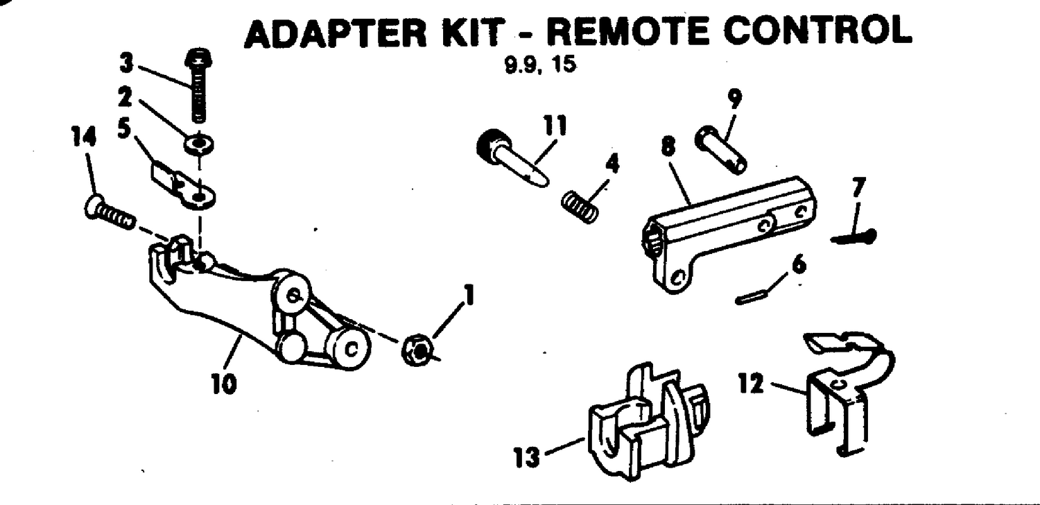 ADAPTER KIT - REMOTE CONTROL 9.9,15