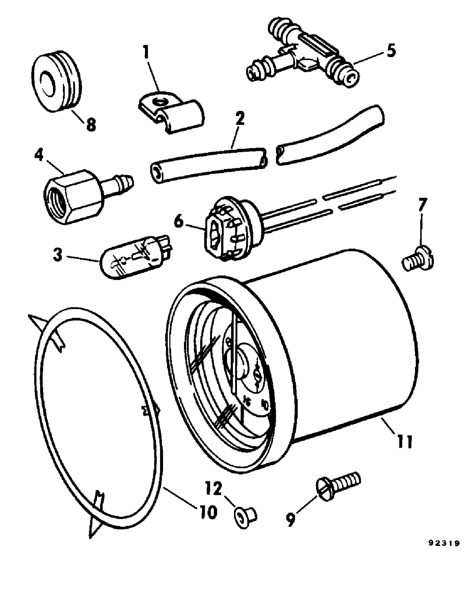 WATER PRESSURE GAUGE KIT 55 - V-6