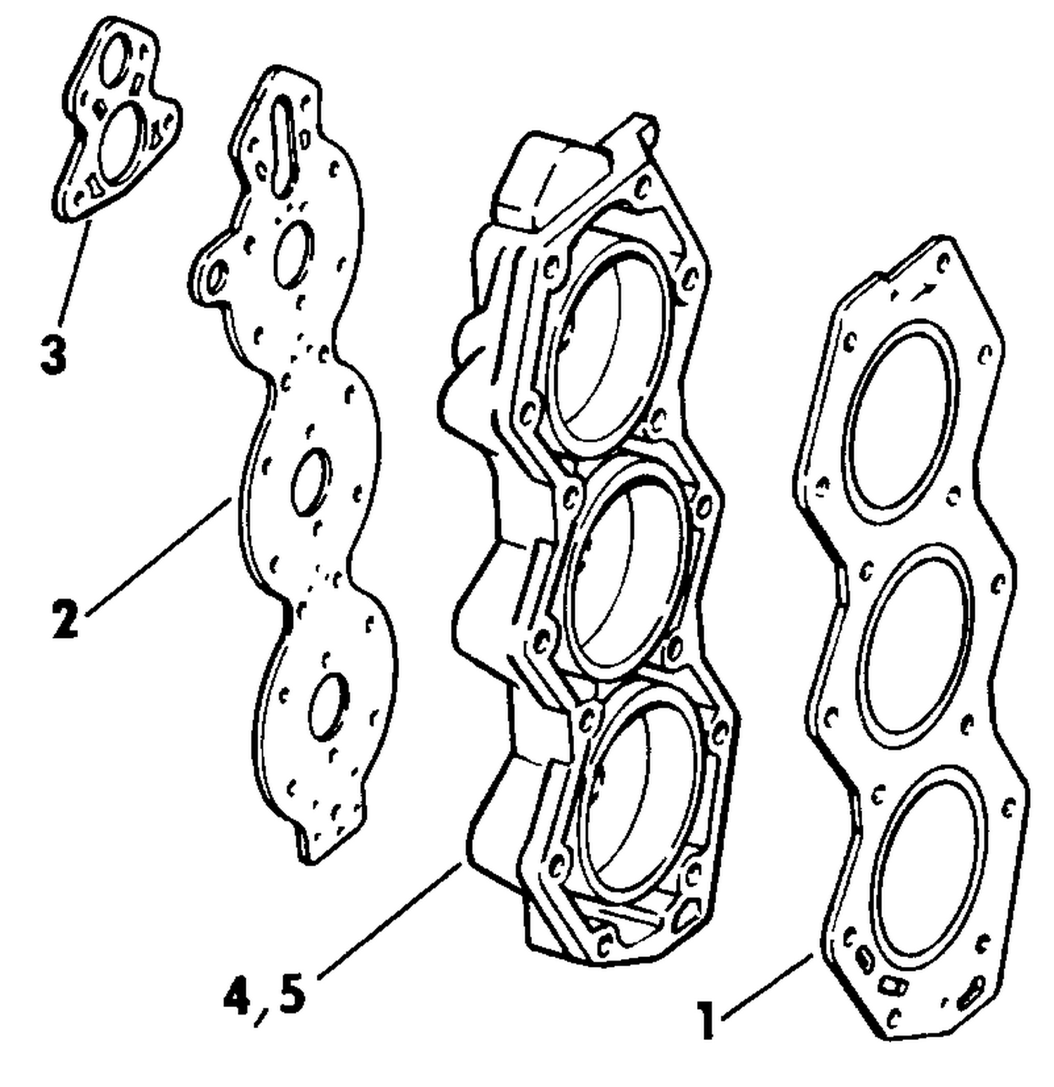 CYLINDER HEAD KIT - LOW COMPRESSION 150 149.4 C.I. ONLY