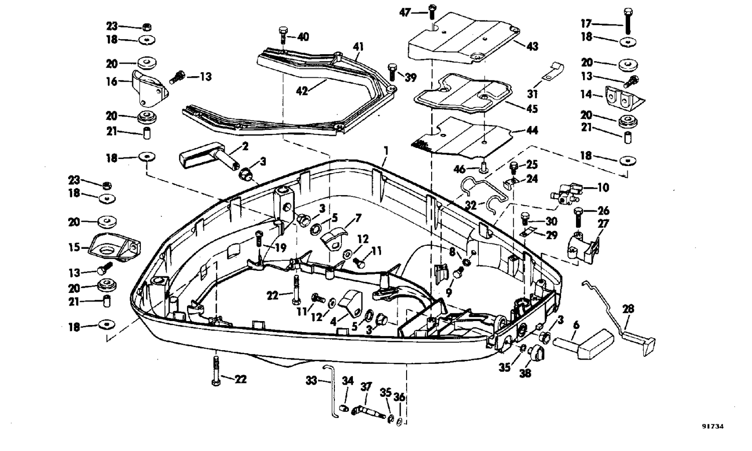 LOWER MOTOR COVER GROUP