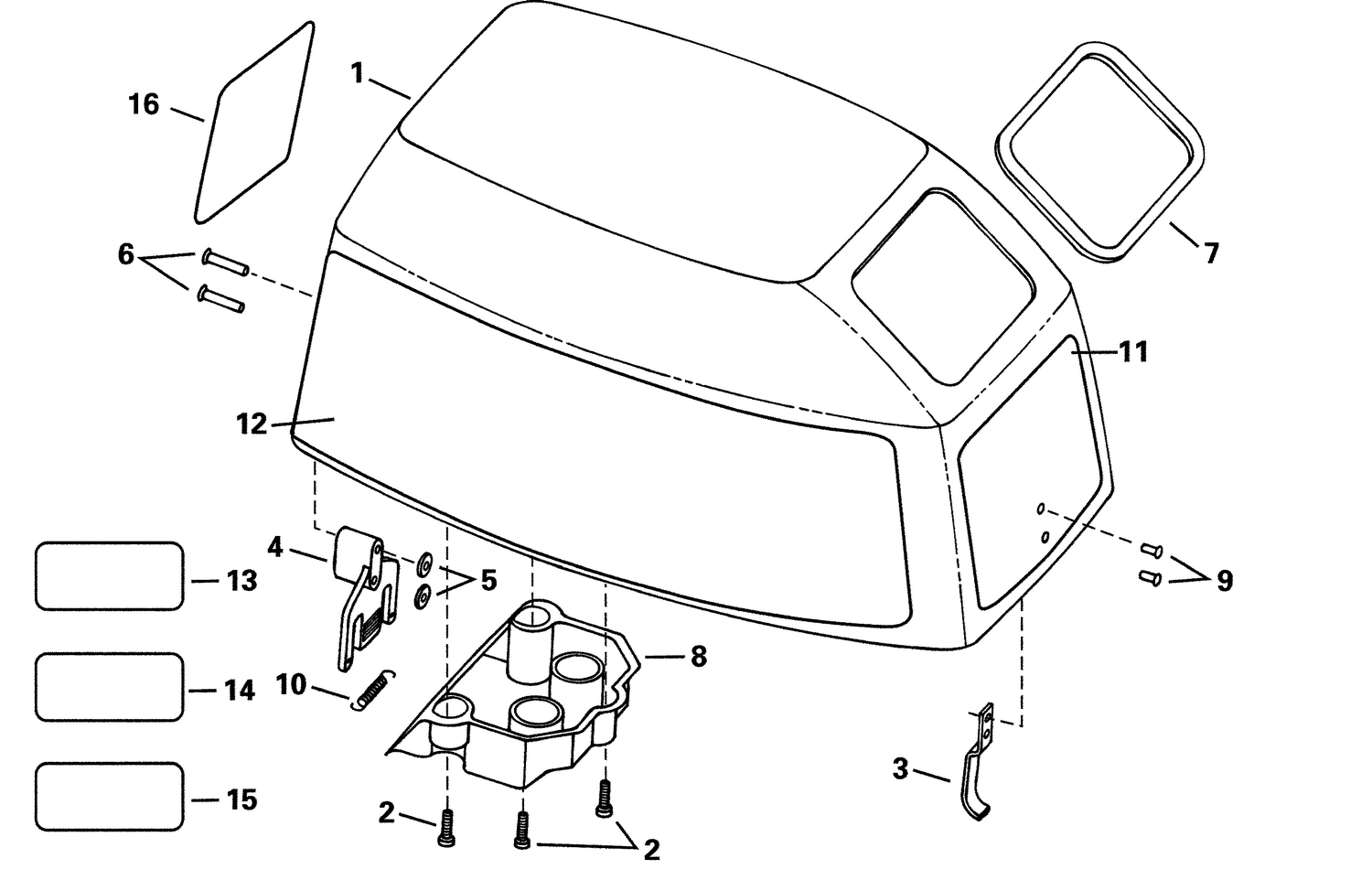 ENGINE COVER - EVINRUDE