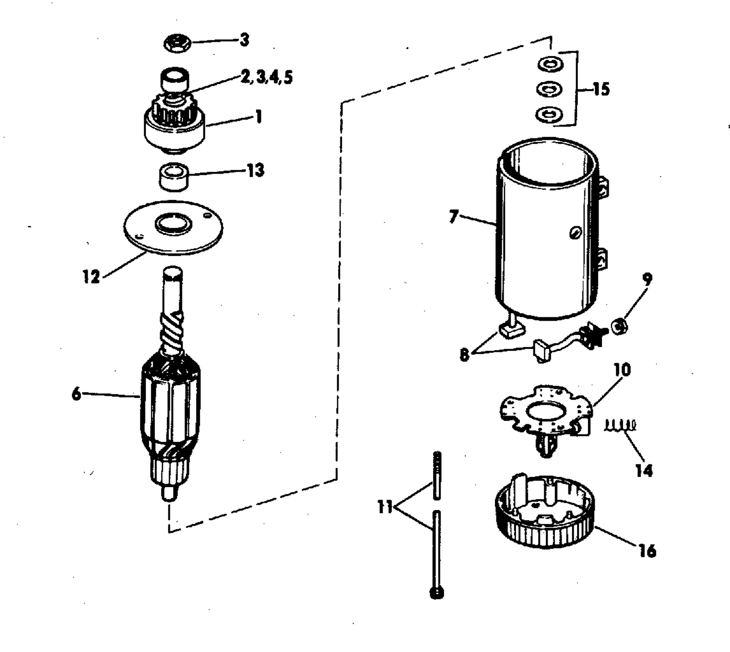 ELECTRIC STARTER PRESTOLITE MODELS MKW 4001