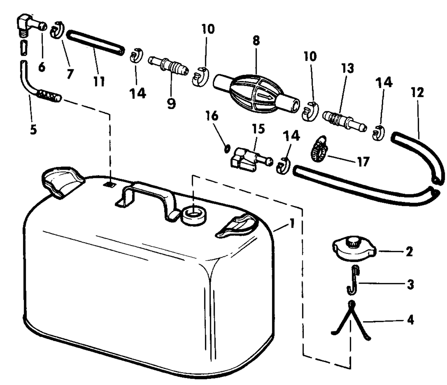 FUEL TANK WITHOUT GAUGE