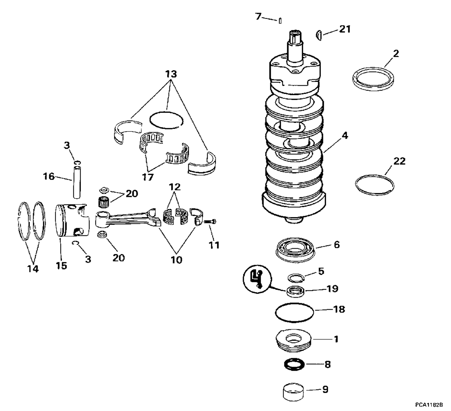 CRANKSHAFT & PISTON