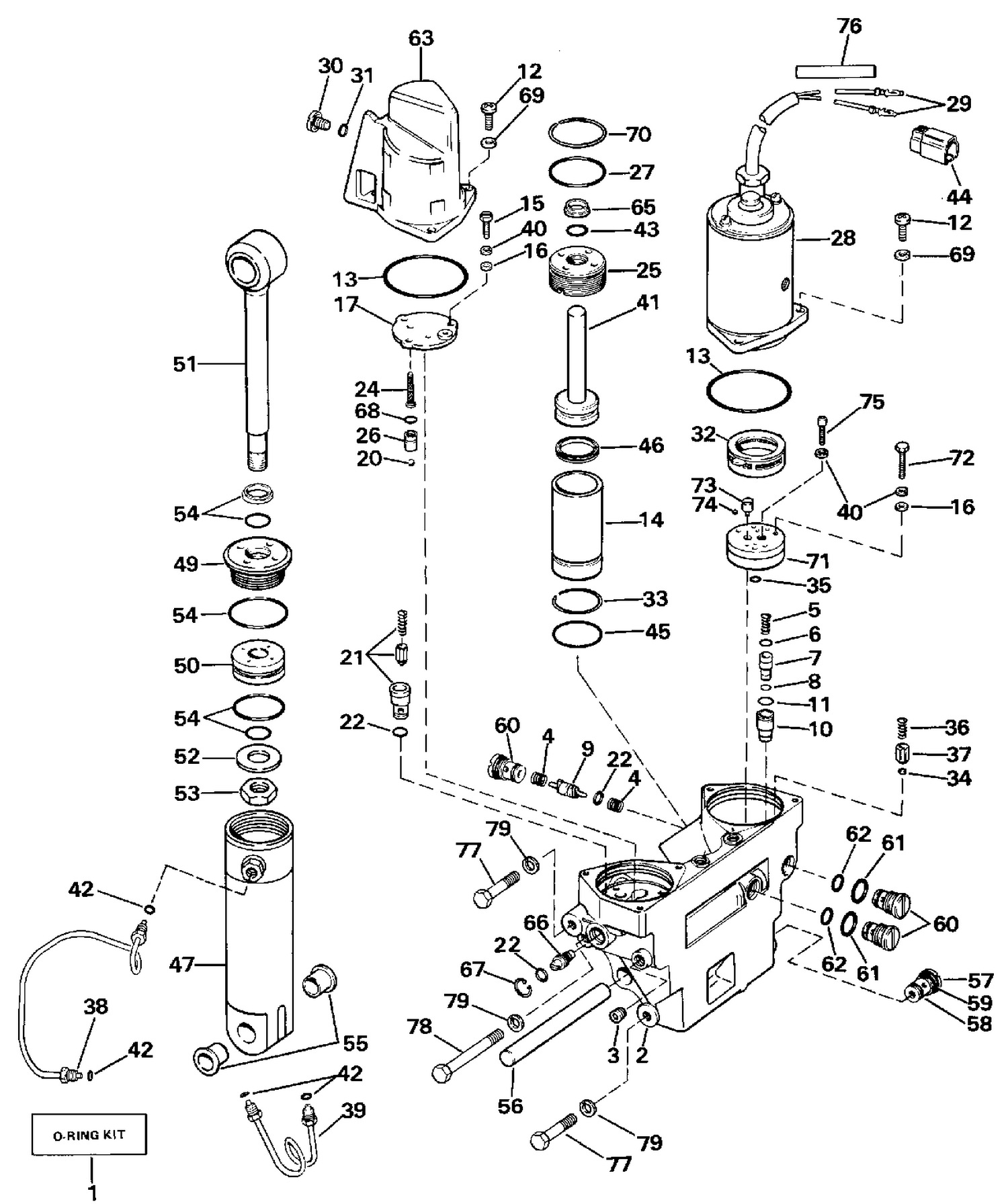 POWER TRIM/TILT HYDRAULIC ASSEMBLY
