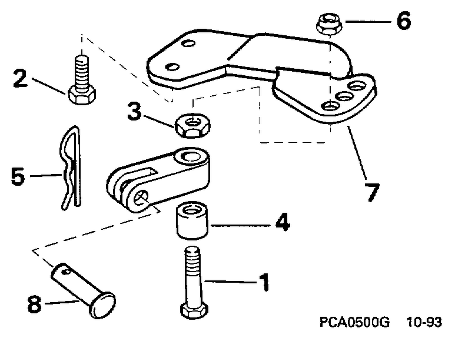 STEERING CONNECTOR KIT - 5, 6, 8 MODELS