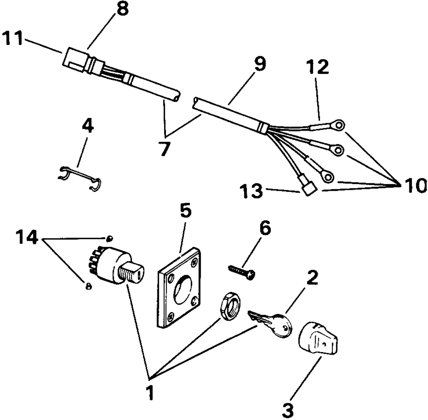 IGNITION SWITCH & CABLE