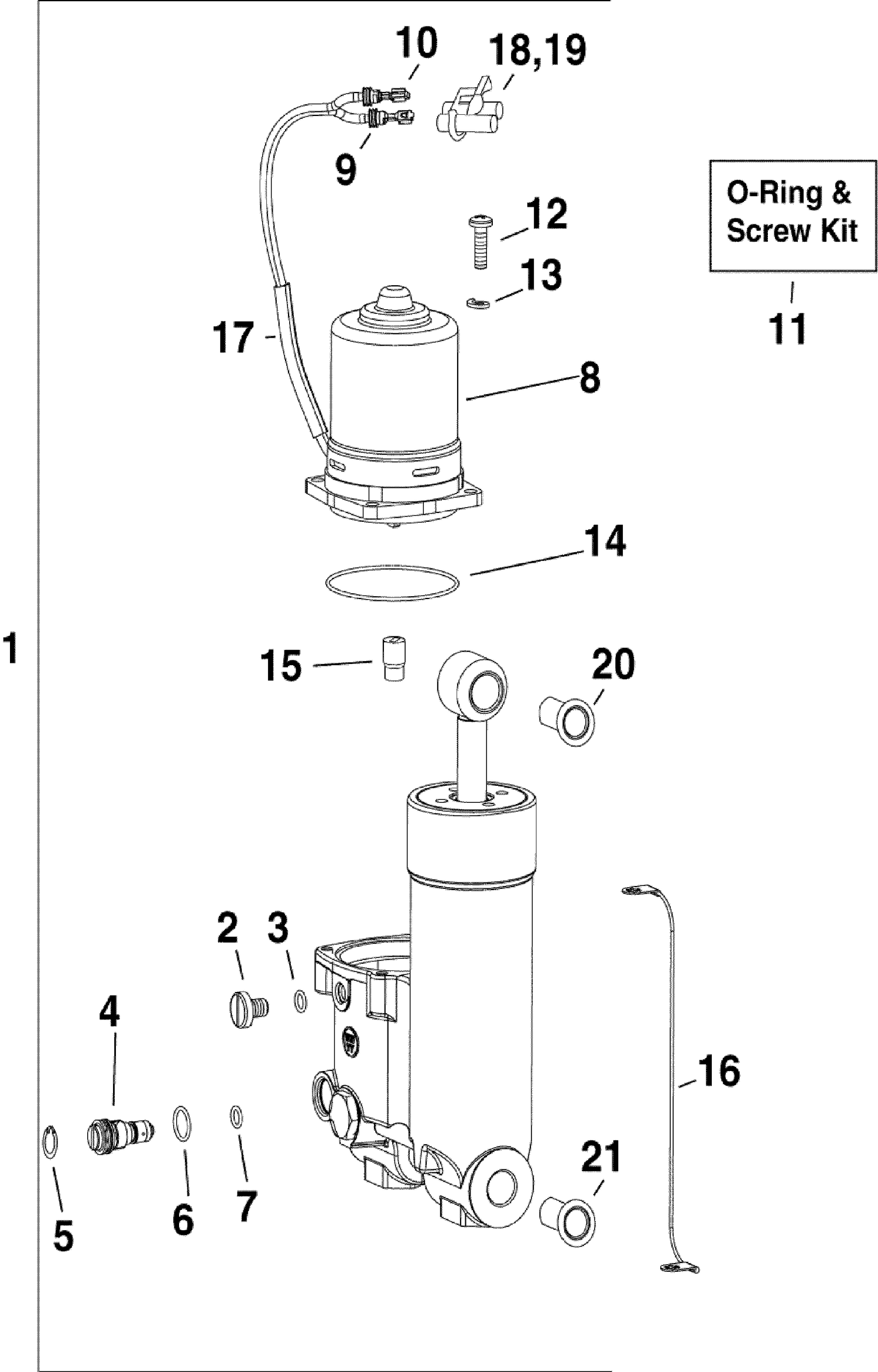 TRIM & TILT HYDRAULIC ASSEMBLY