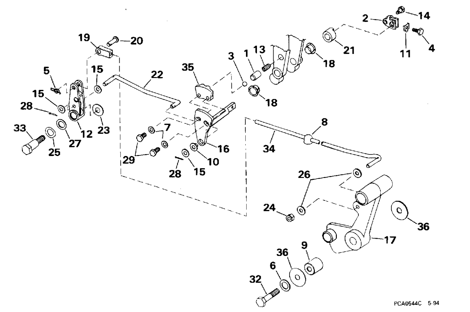 SHIFT & THROTTLE LINKAGE (CONTINUED)