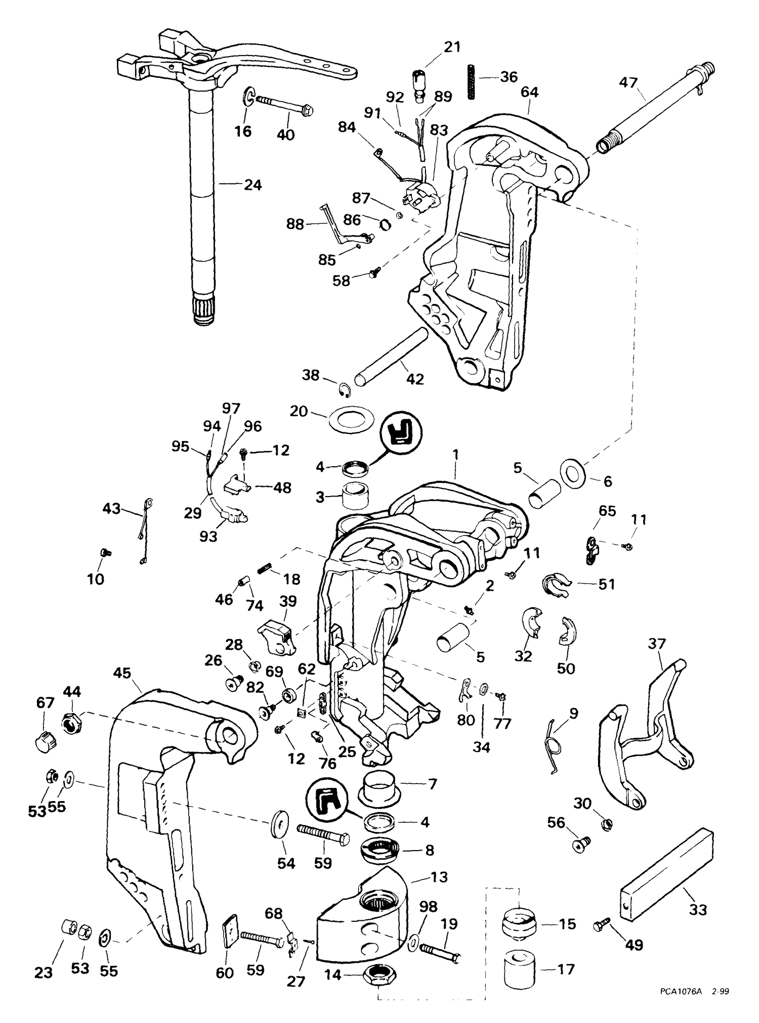STERN & SWIVEL BRACKET