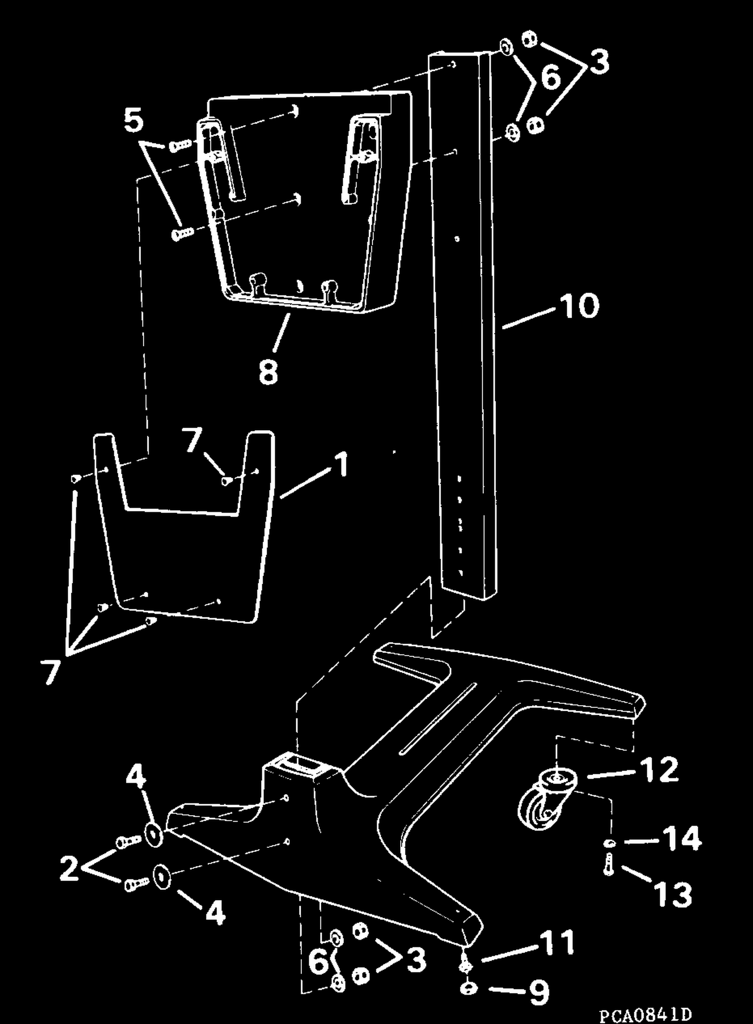 ENGINE DISPLAY STAND -- 40 THRU V6