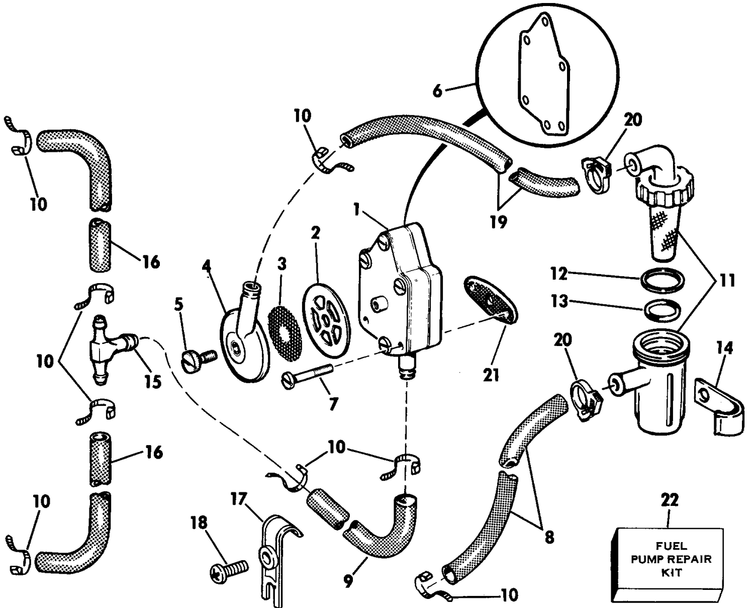 FUEL PUMP AND FILTER