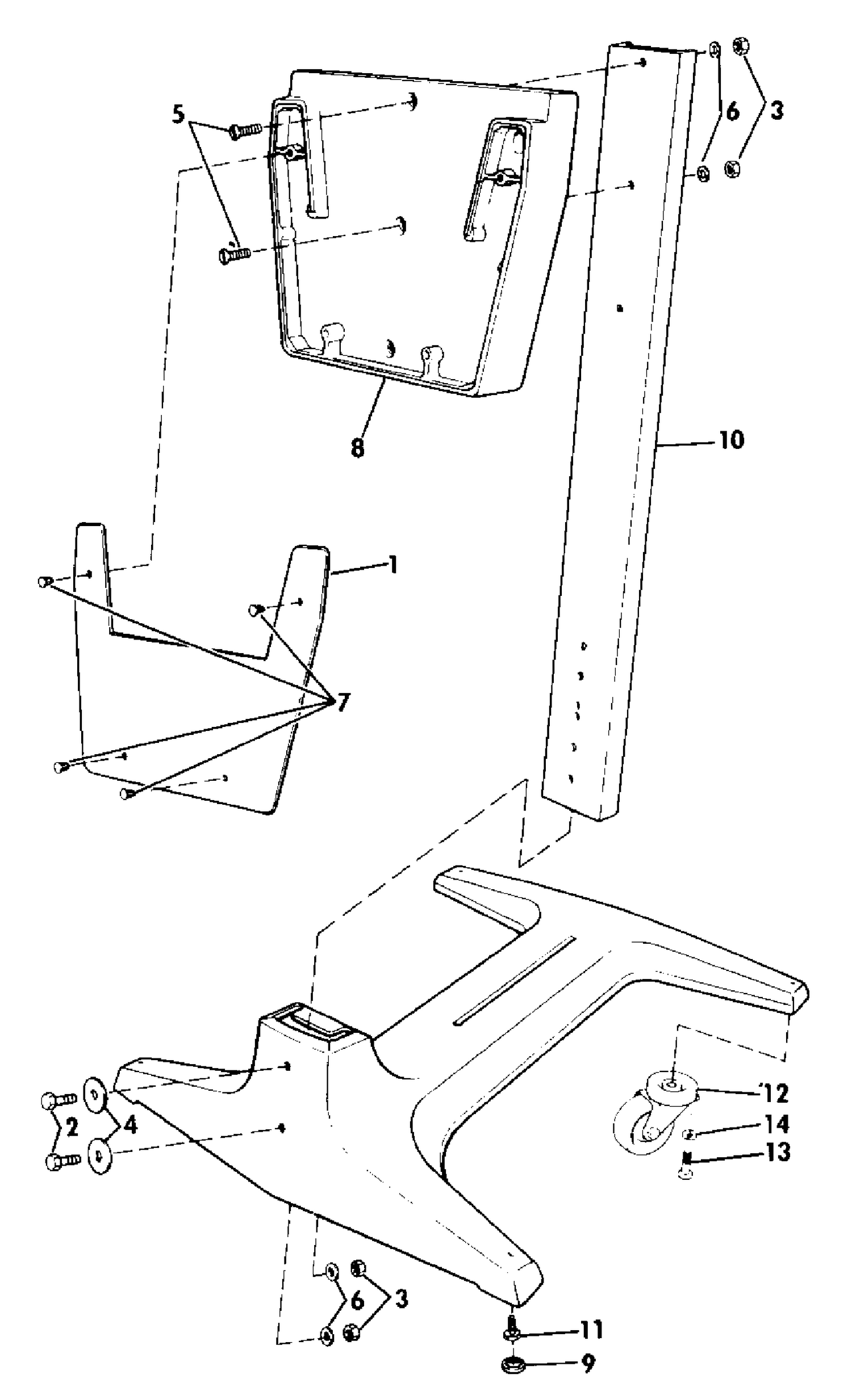 ENGINE DISPLAY STAND - 40 THRU V6
