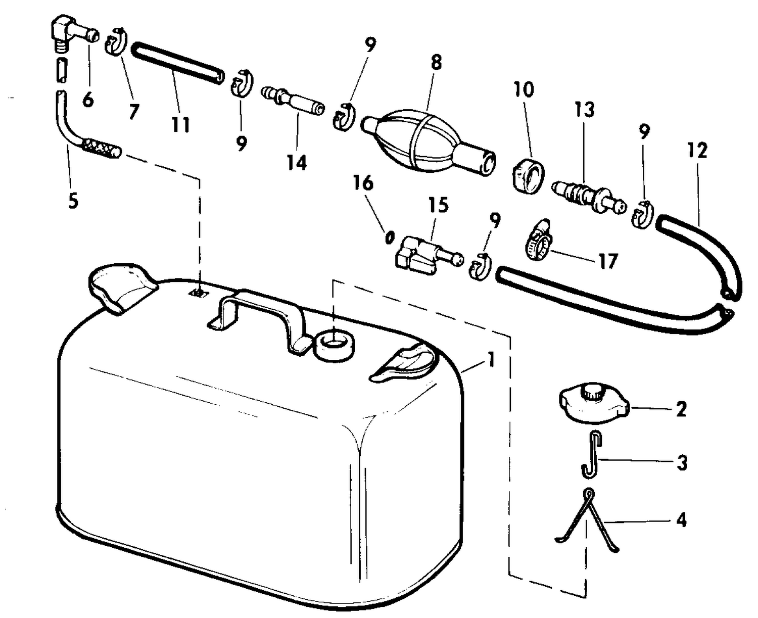 FUEL TANK WITHOUT GAUGE