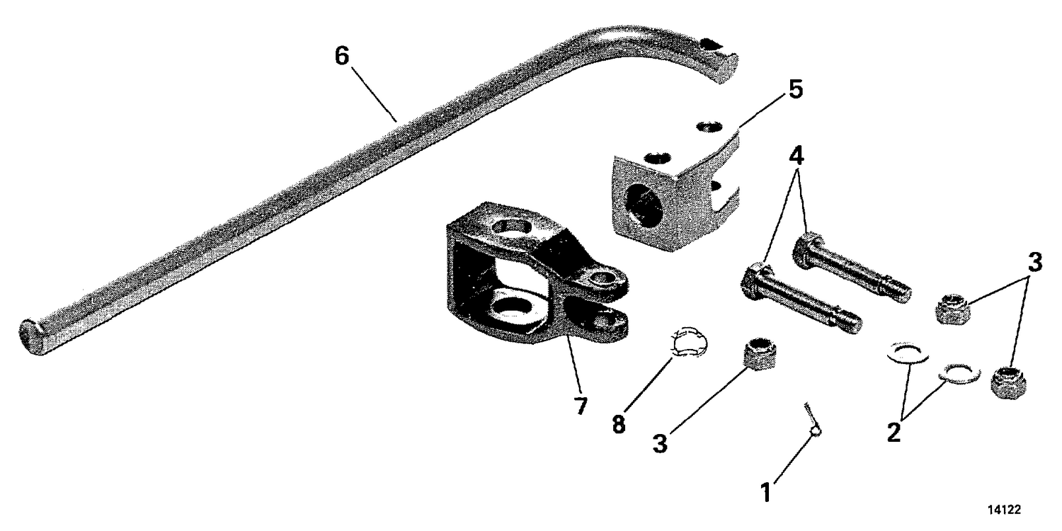 POWER STEERING STEPPED TRANSOM KIT
