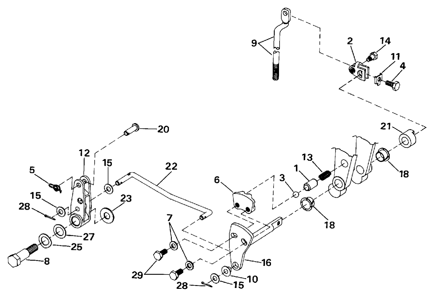 SHIFT & THROTTLE LINKAGE (CONTINUED)