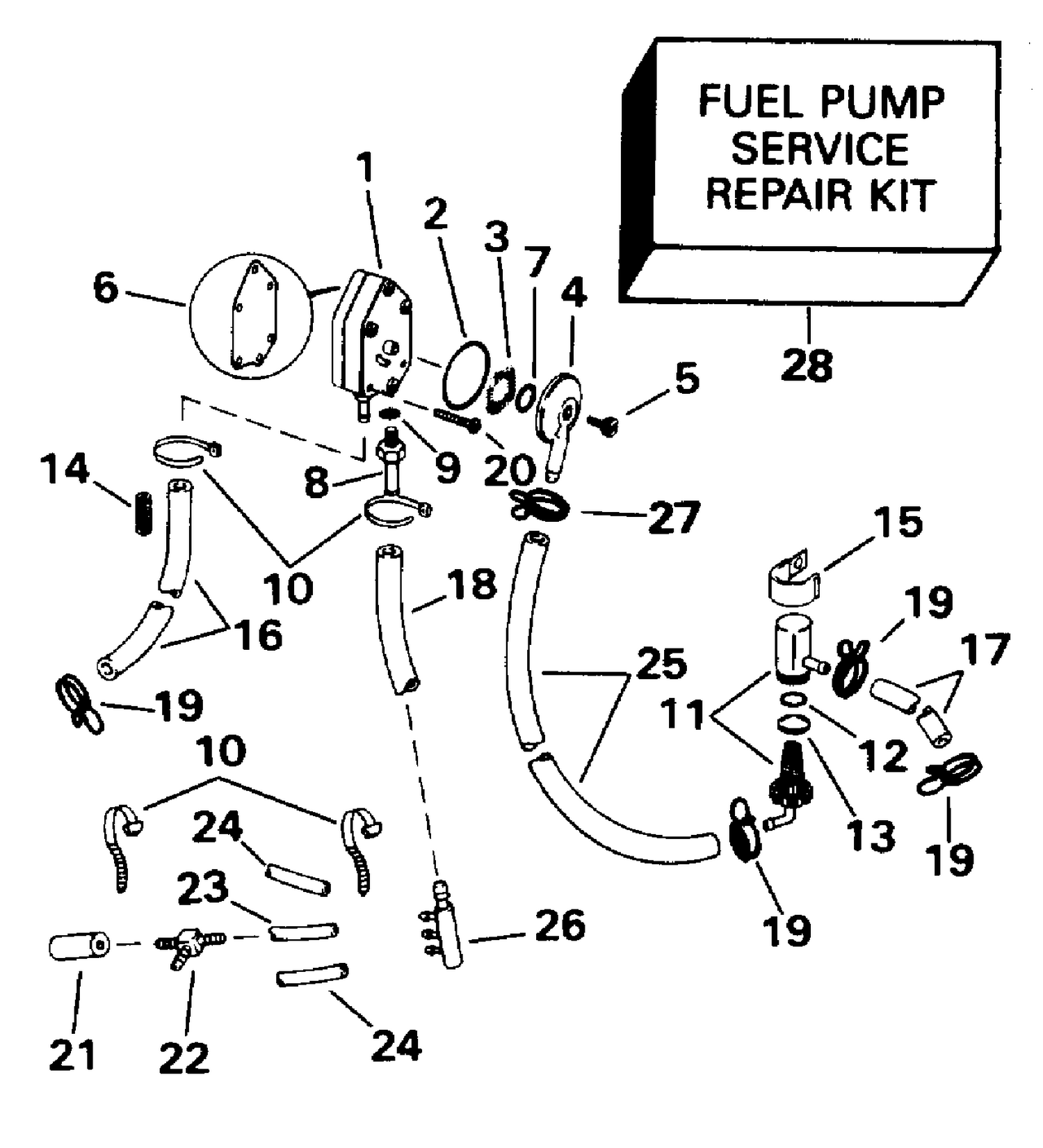 FUEL PUMP & FILTER - E70RNLIB ONLY