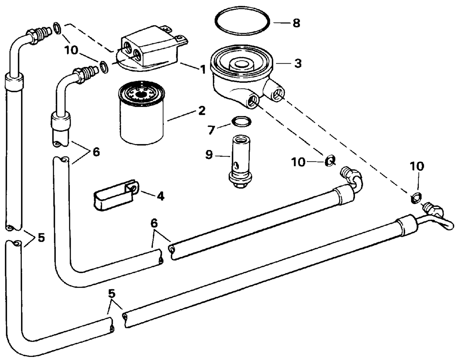 OIL SYSTEM (4.3 LITRE H.O. 4V MODELS ONLY)