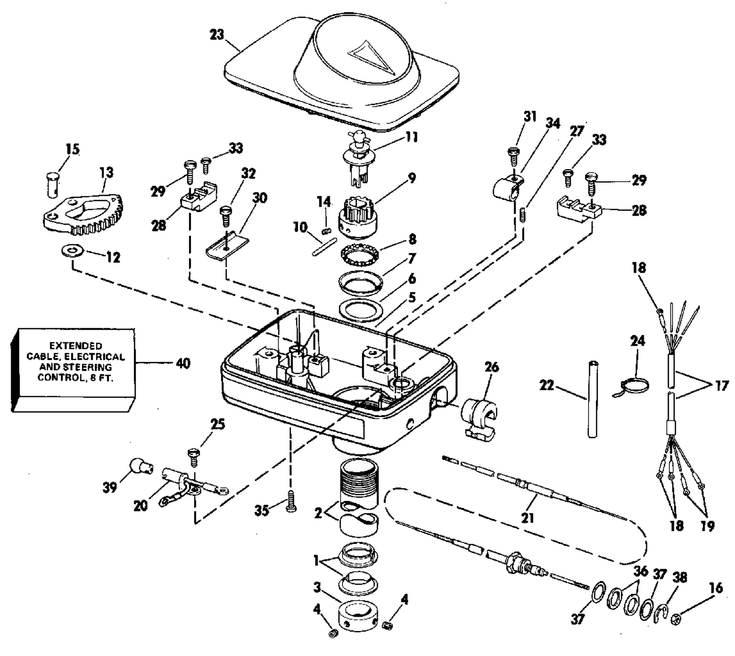 STEERING HOUSING GROUP / FOOT CONTROL
