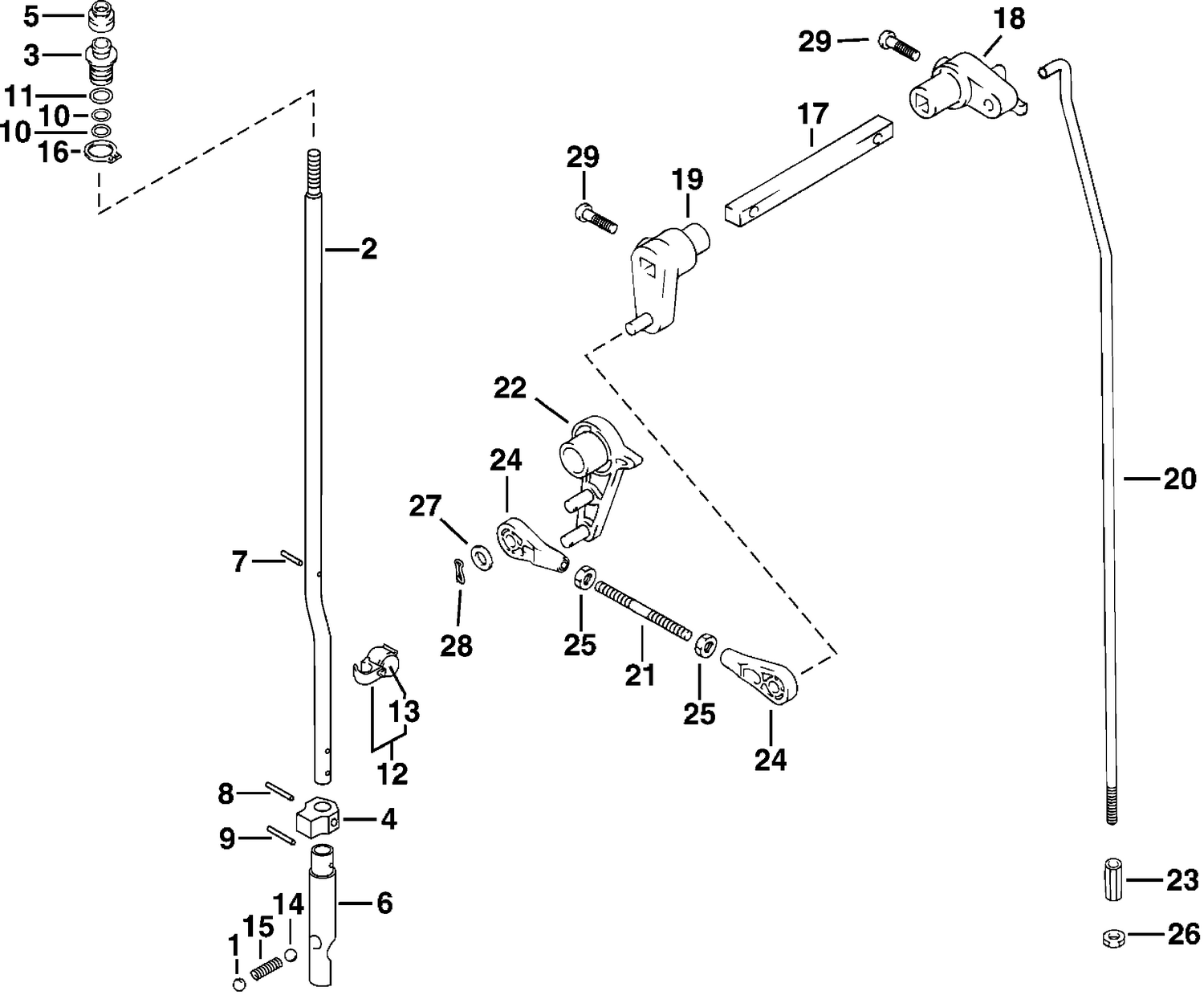 SHIFT ROD & LEVER