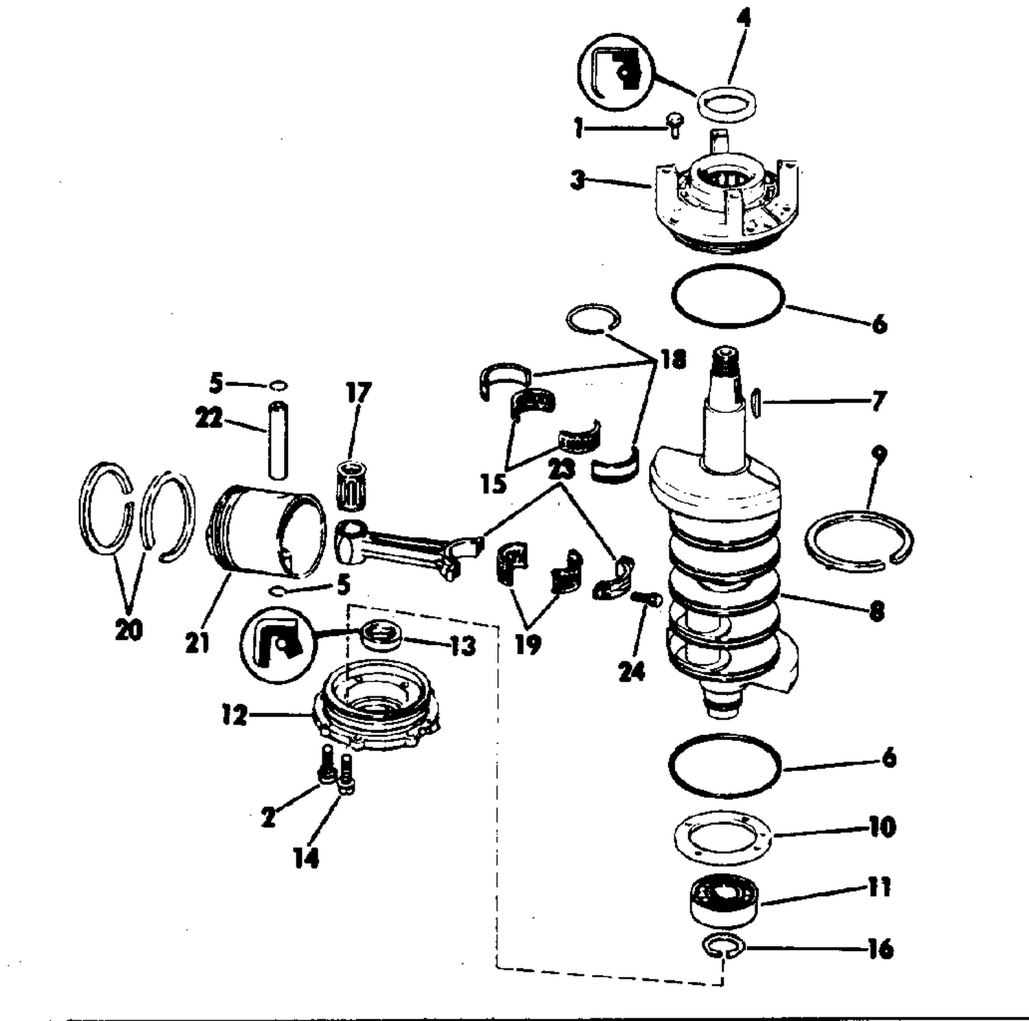 CRANKSHAFT & PISTON