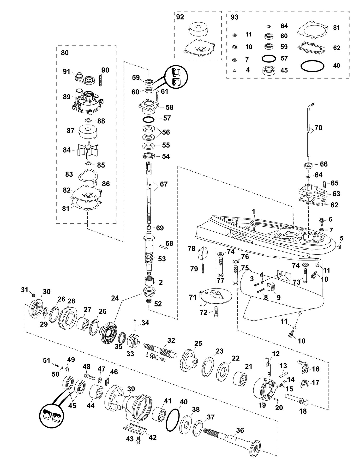 07-1_GEARCASE, O-Type, Counter Rotation