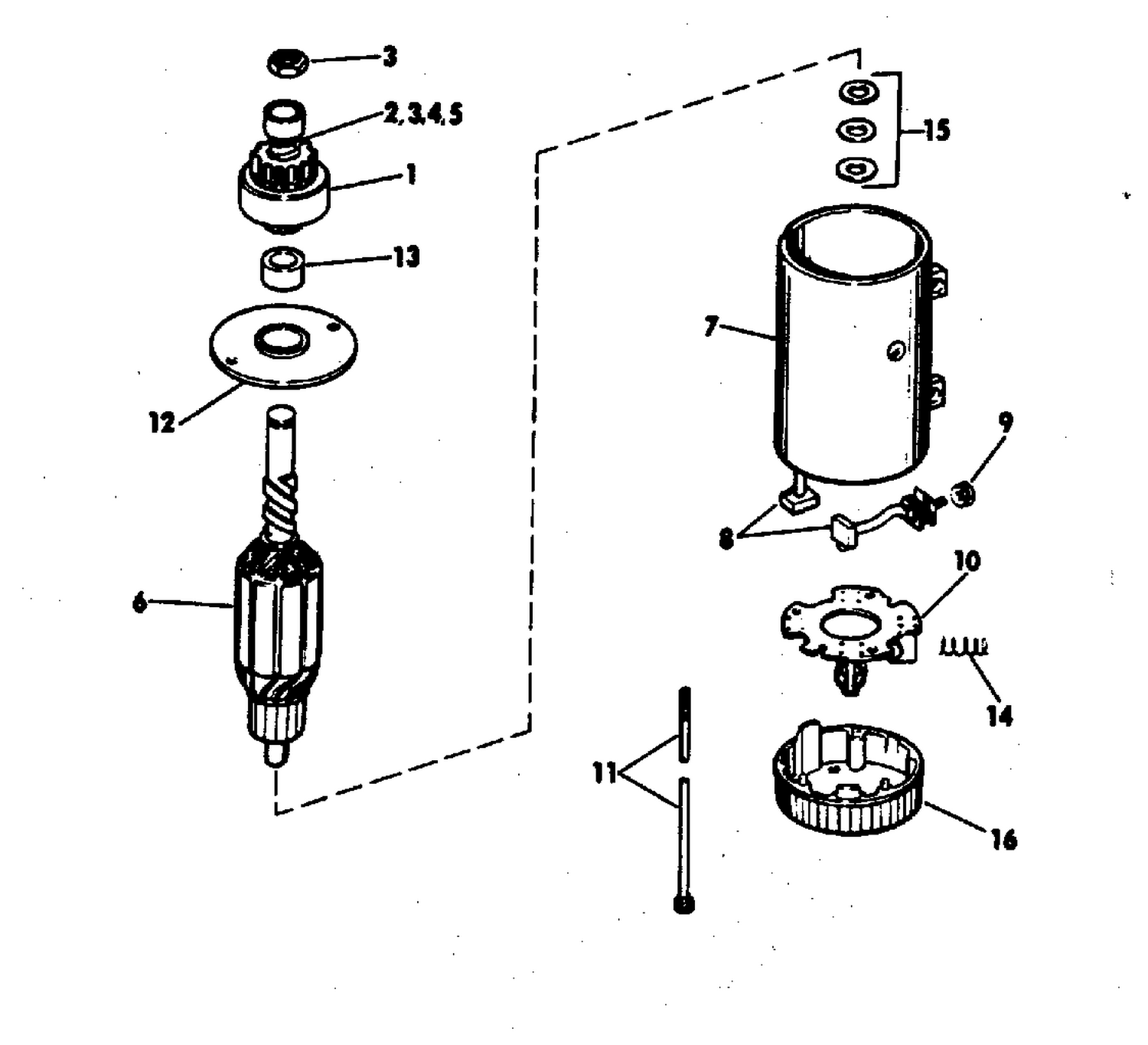 ELECTRIC STARTER PRESTOLITE MODELS MKW 4001