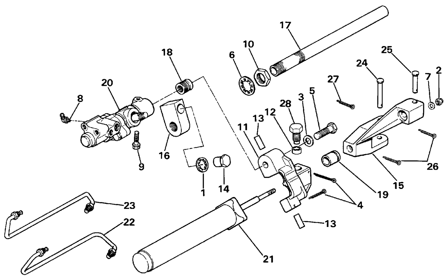 POWER STEERING CYLINDER