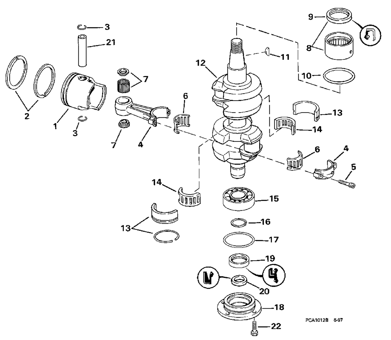CRANKSHAFT & PISTON