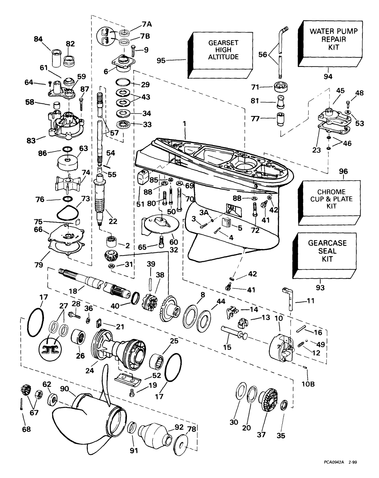 GEARCASE -- STANDARD ROTATION -- PX, PZ MODELS